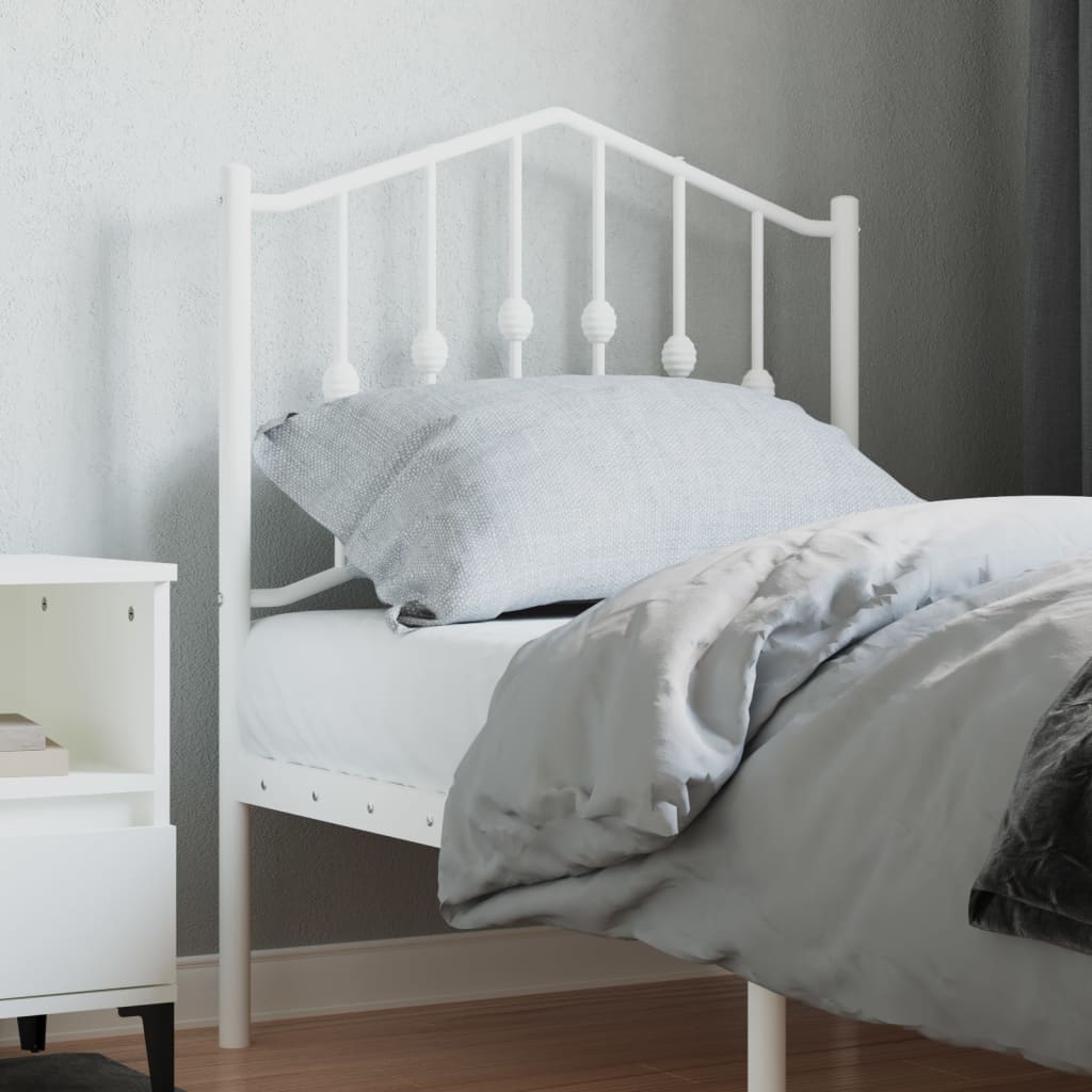 Tête de Lit Industrielle pour Sommier Métallique-Blanc-1-75 cm-La-Fabrique-Industrielle