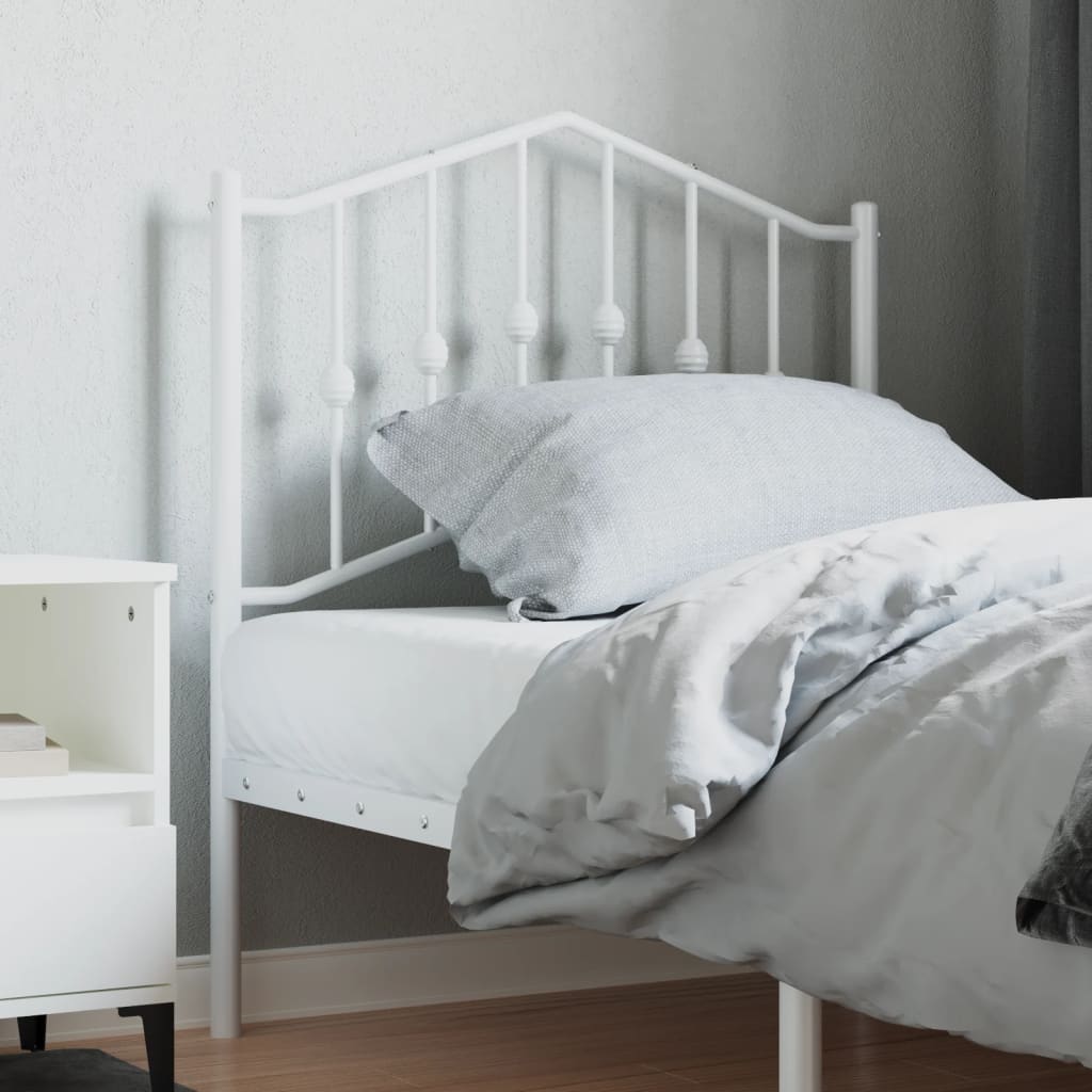 Tête de Lit Industrielle pour Sommier Métallique-Blanc-1-80 cm-La-Fabrique-Industrielle