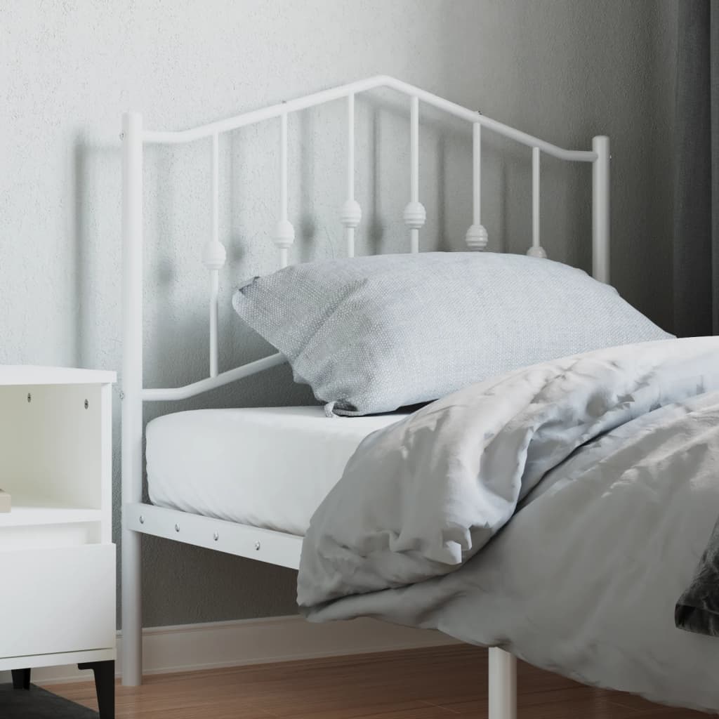 Tête de Lit Industrielle pour Sommier Métallique-Blanc-1-90 cm-La-Fabrique-Industrielle