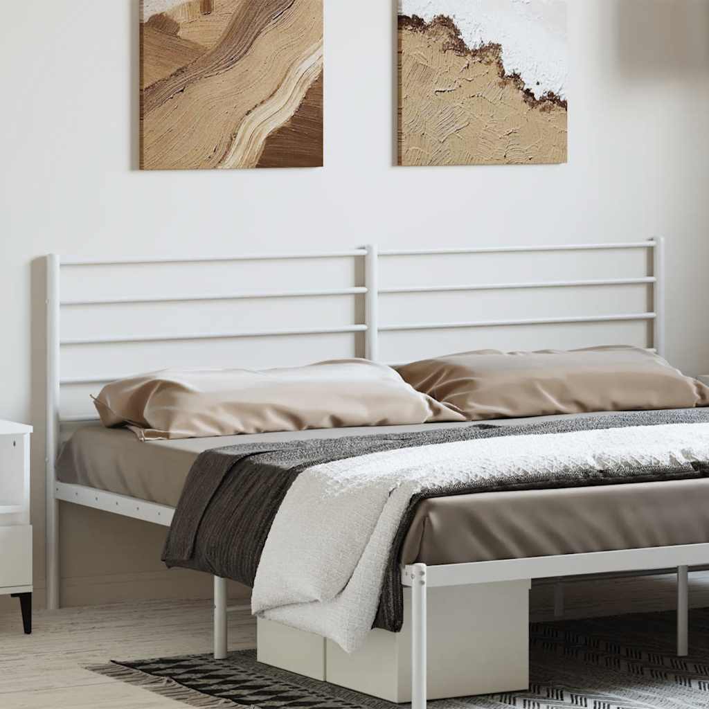 Tête de Lit King en Acier Style Industriel-Blanc-1-180 cm-La-Fabrique-Industrielle