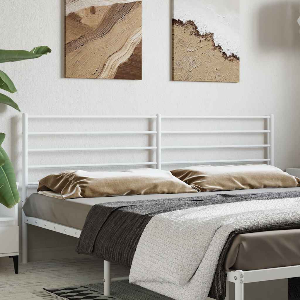 Tête de Lit King en Acier Style Industriel-Blanc-1-200 cm-La-Fabrique-Industrielle
