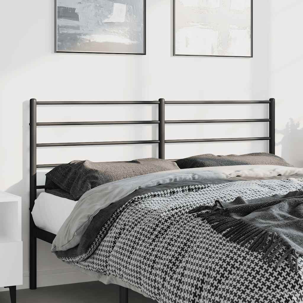 Tête de Lit King en Acier Style Industriel-Noir-1-135 cm-La-Fabrique-Industrielle