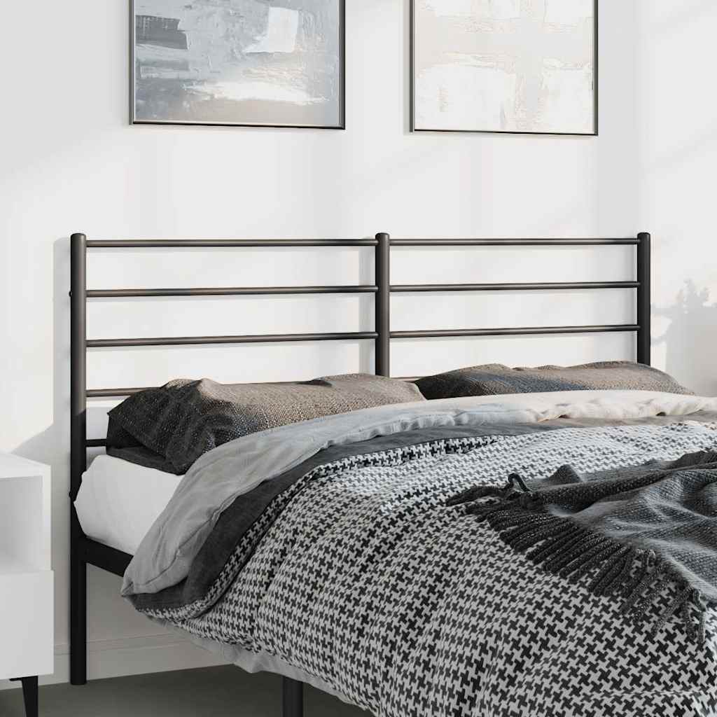 Tête de Lit King en Acier Style Industriel-Noir-1-150 cm-La-Fabrique-Industrielle