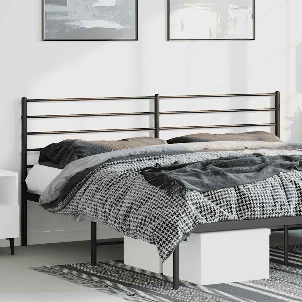 Tête de Lit King en Acier Style Industriel-Noir-1-193 cm-La-Fabrique-Industrielle