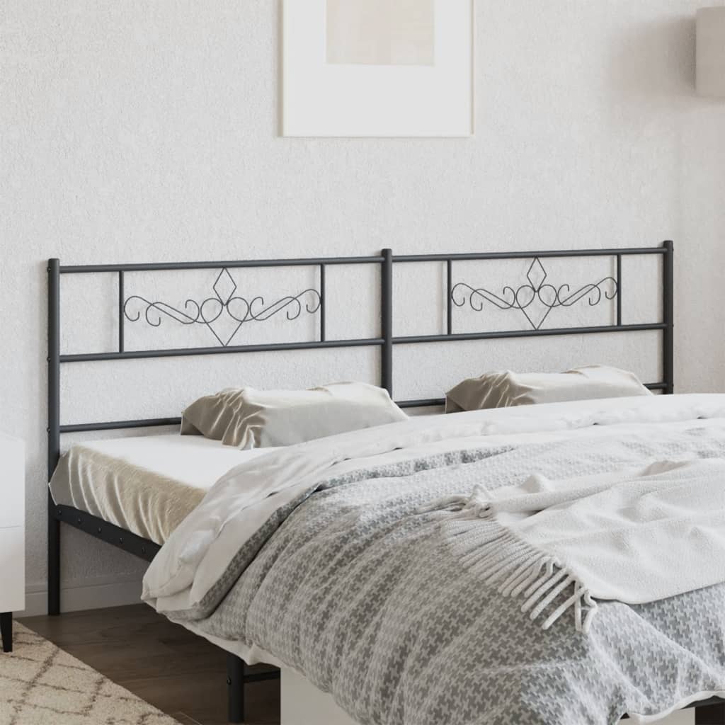 Tête de Lit Métal au Style Industriel-Noir-1-180 cm-La-Fabrique-Industrielle