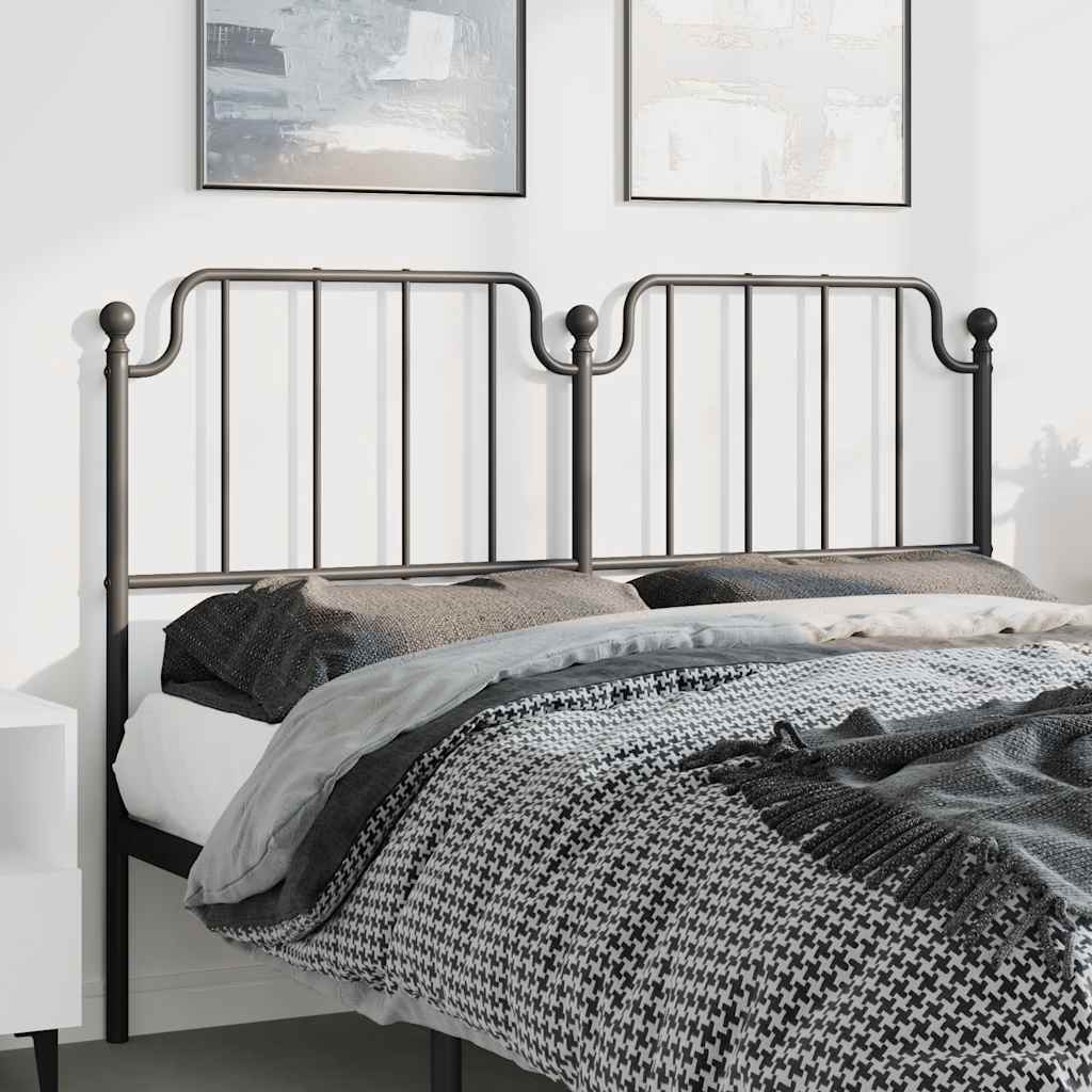 Tête de Lit au Charme Vintage en Métal Noir-Noir-1-135 cm-La-Fabrique-Industrielle
