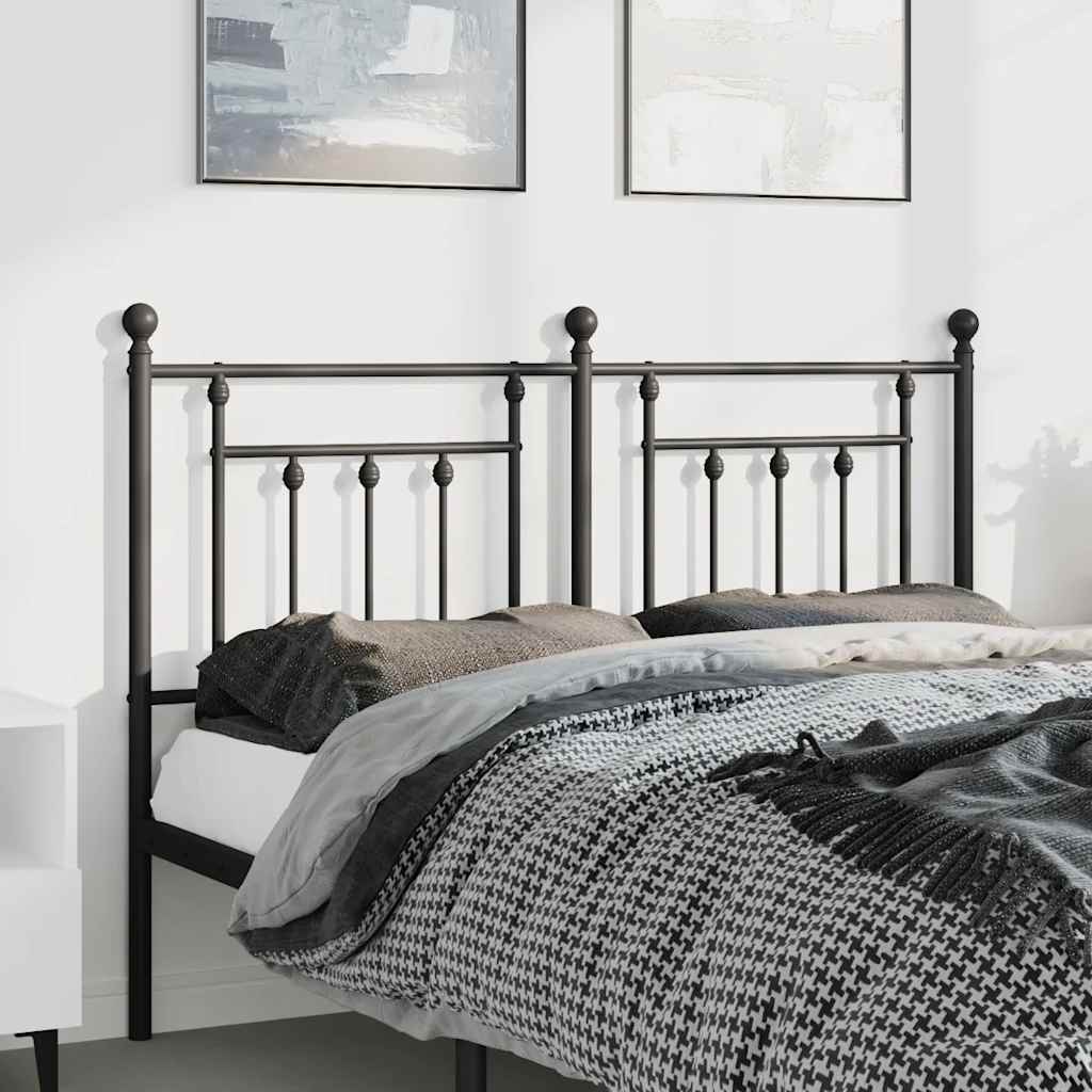 Tête de Lit en Acier Noir Industriel-Noir-1-135 cm-La-Fabrique-Industrielle