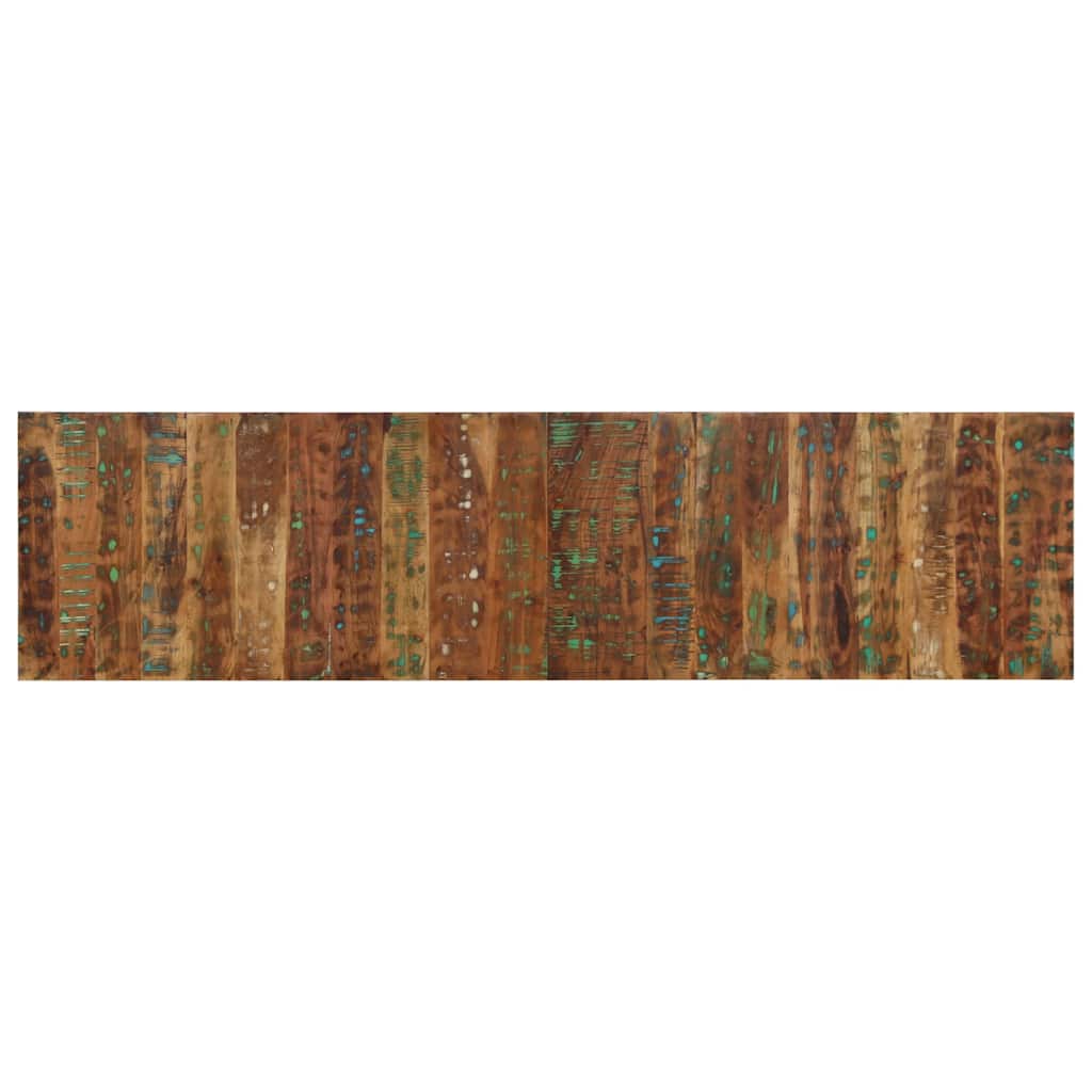 Tête de Lit en Bois Industriel Multicolore-bois de récupération massif-1-200 x 1.5 x 50 cm-La-Fabrique-Industrielle