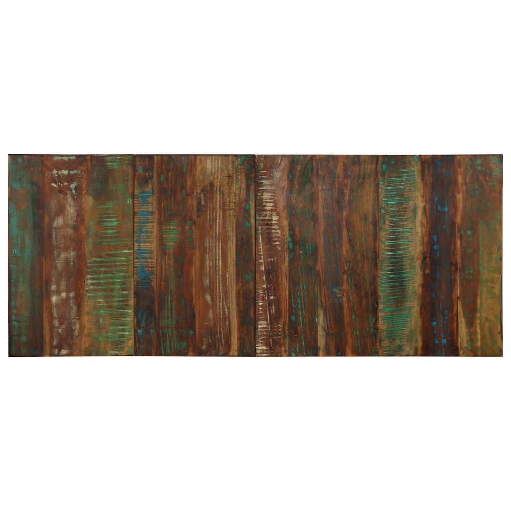 Tête de Lit en Bois Industriel Multicolore-bois de récupération massif-1-200 x 1.5 x 80 cm-La-Fabrique-Industrielle