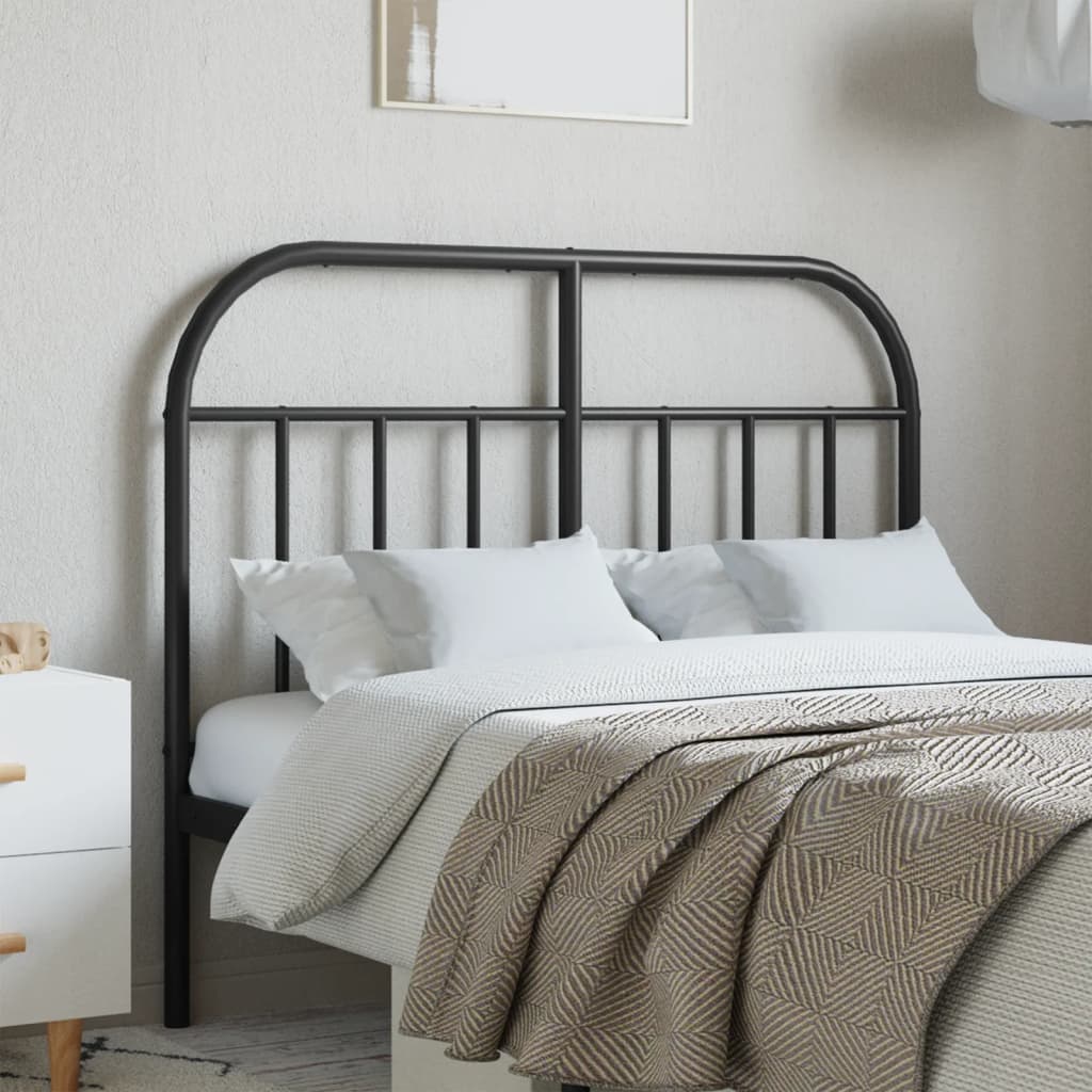 Tête de Lit en Métal Blanc Industriel-Noir-1-120 cm-La-Fabrique-Industrielle