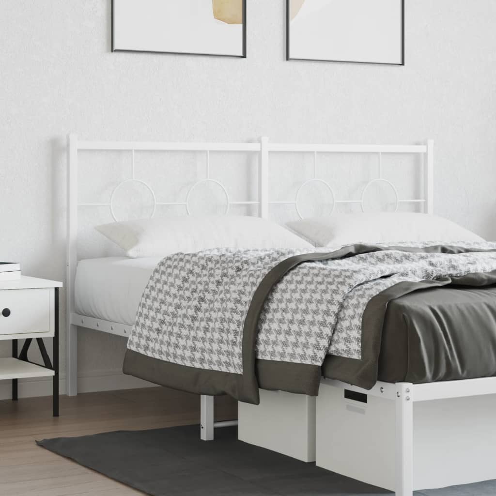 Tête de Lit en Métal Design Industriel-Blanc-1-150 cm-La-Fabrique-Industrielle