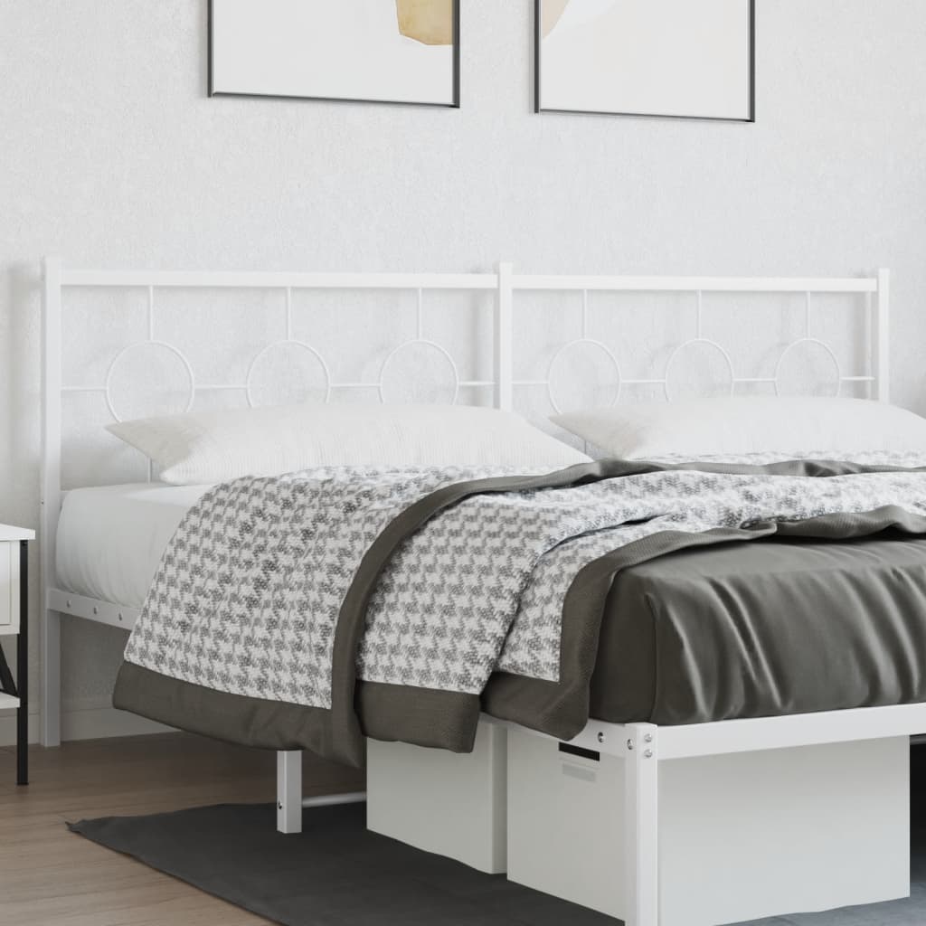 Tête de Lit en Métal Design Industriel-Blanc-1-193 cm-La-Fabrique-Industrielle