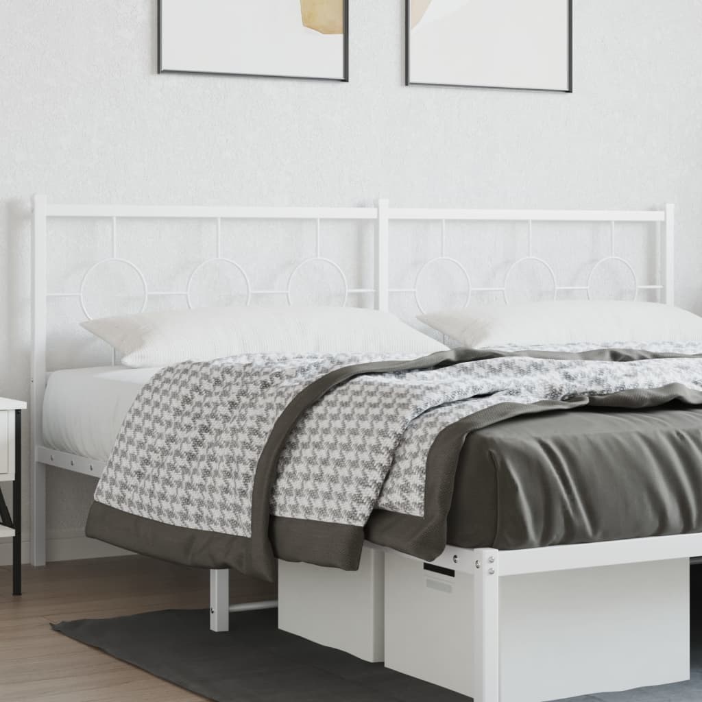 Tête de Lit en Métal Design Industriel-Blanc-1-200 cm-La-Fabrique-Industrielle
