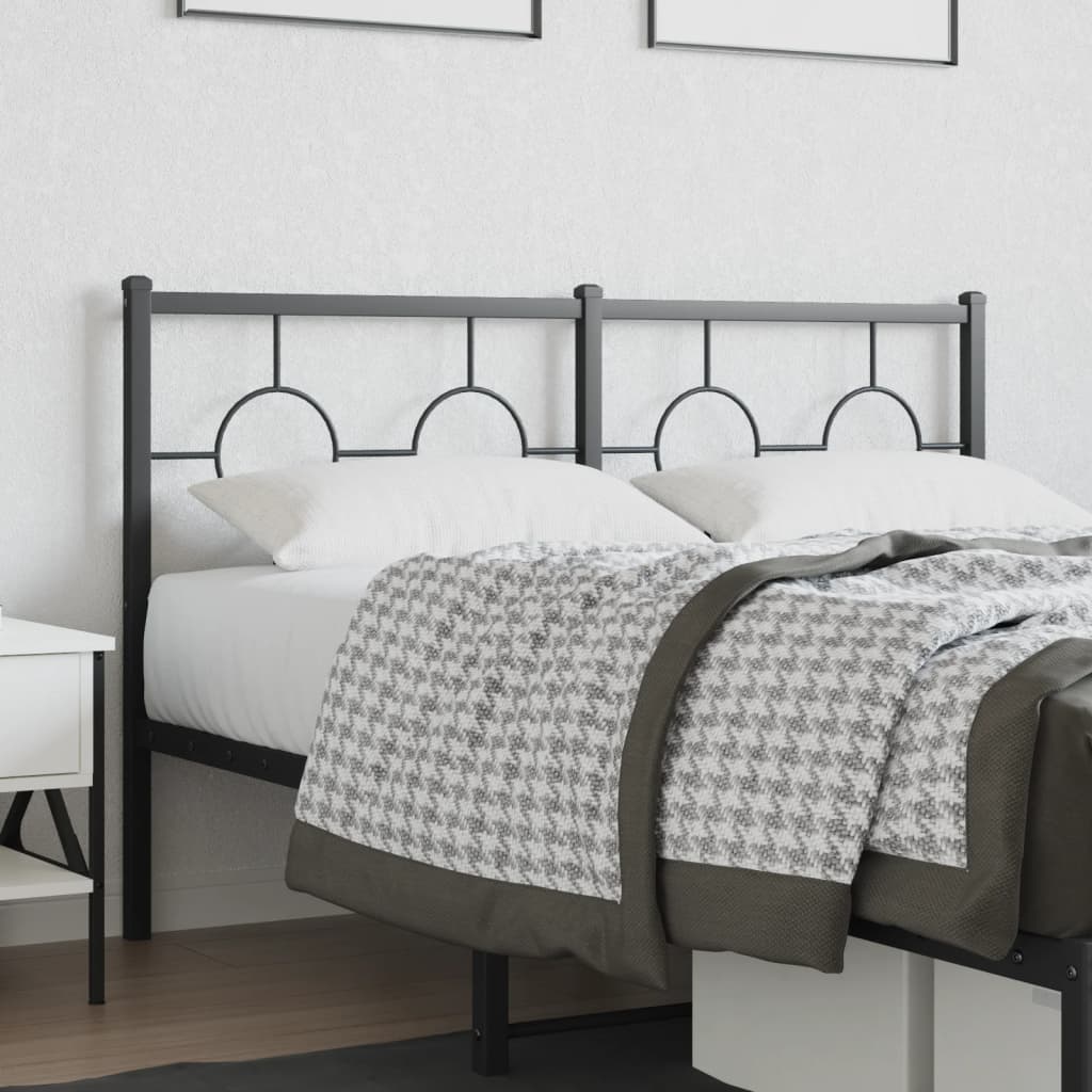 Tête de Lit en Métal Design Industriel-Noir-1-135 cm-La-Fabrique-Industrielle