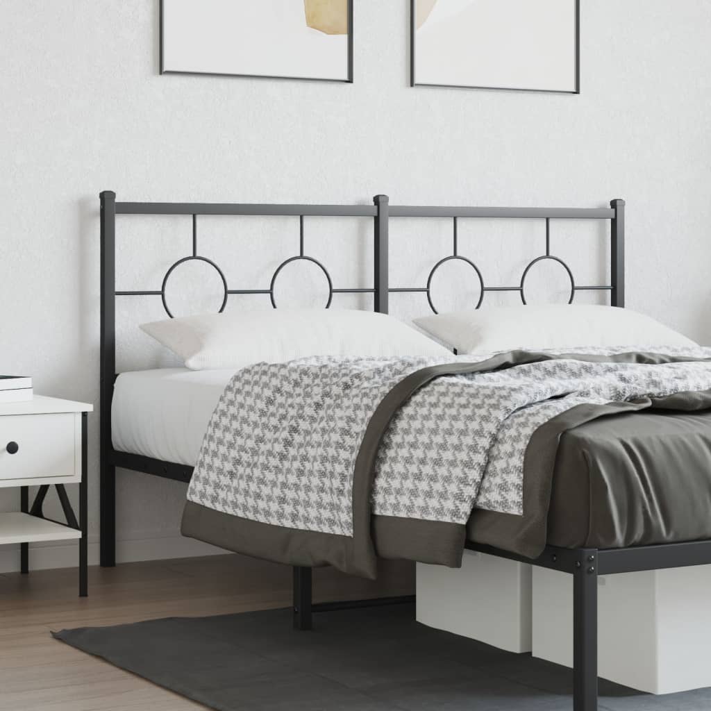 Tête de Lit en Métal Design Industriel-Noir-1-150 cm-La-Fabrique-Industrielle