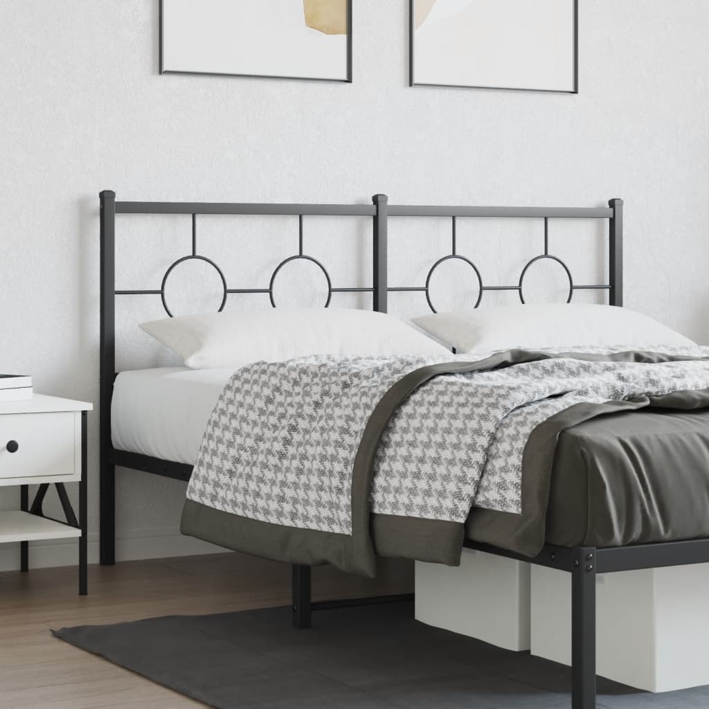 Tête de Lit en Métal Design Industriel-Noir-1-160 cm-La-Fabrique-Industrielle