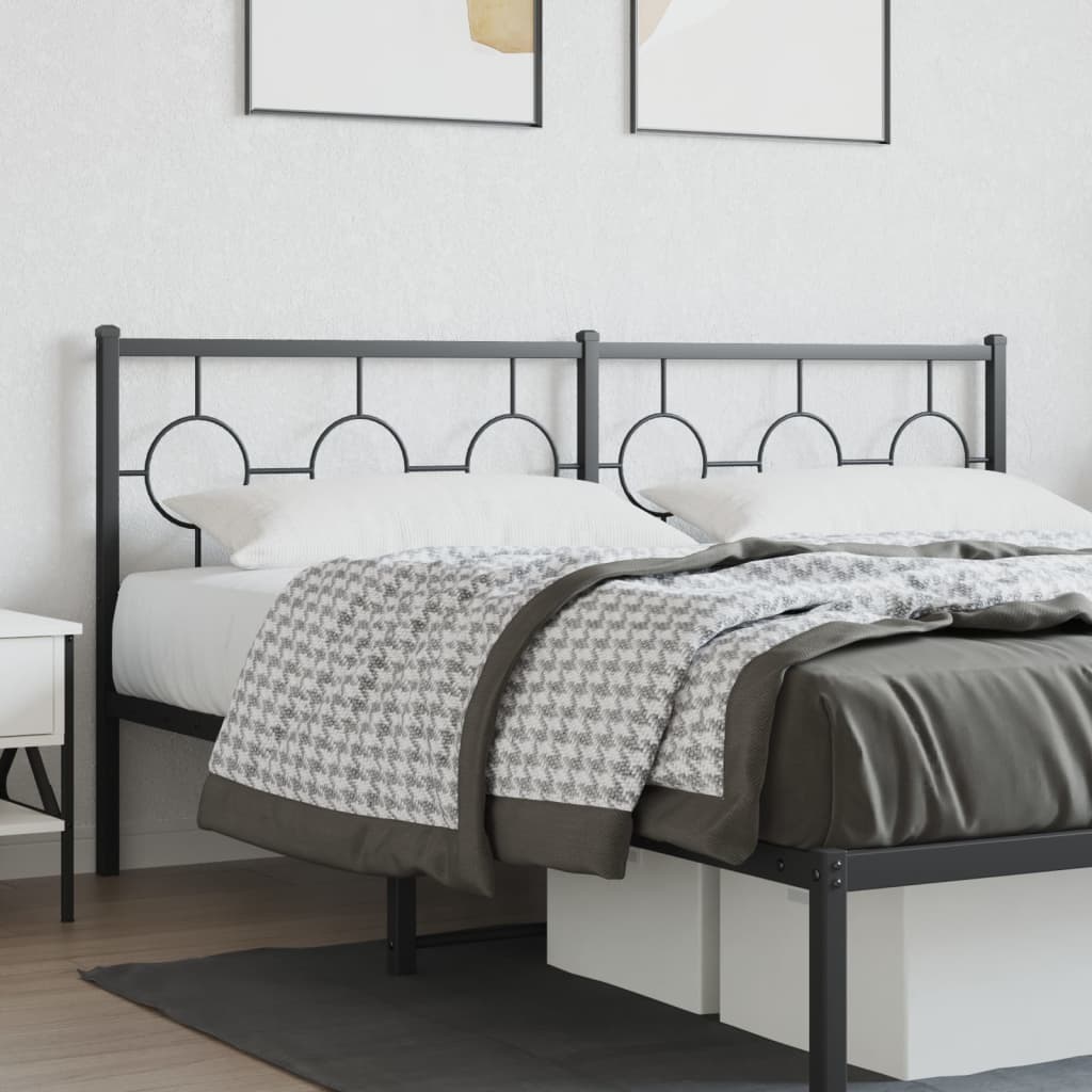 Tête de Lit en Métal Design Industriel-Noir-1-180 cm-La-Fabrique-Industrielle