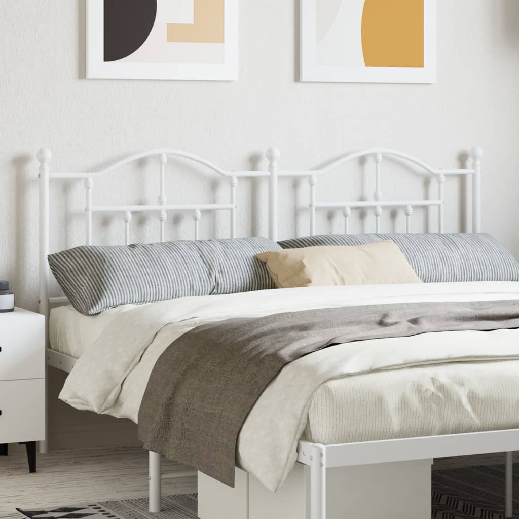 Tête de Lit en Métal Industriel 160 Cm-Blanc-1-160 cm-La-Fabrique-Industrielle