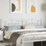 Tête de Lit en Métal Industriel 160 Cm-Blanc-1-200 cm-La-Fabrique-Industrielle
