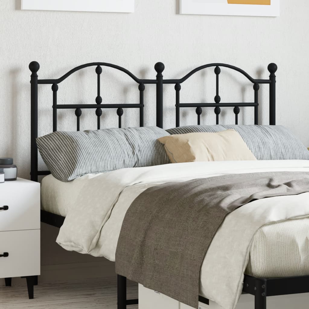 Tête de Lit en Métal Industriel 160 Cm-Noir-1-120 cm-La-Fabrique-Industrielle