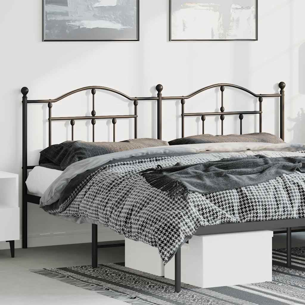 Tête de Lit en Métal Industriel 160 Cm-Noir-1-180 cm-La-Fabrique-Industrielle
