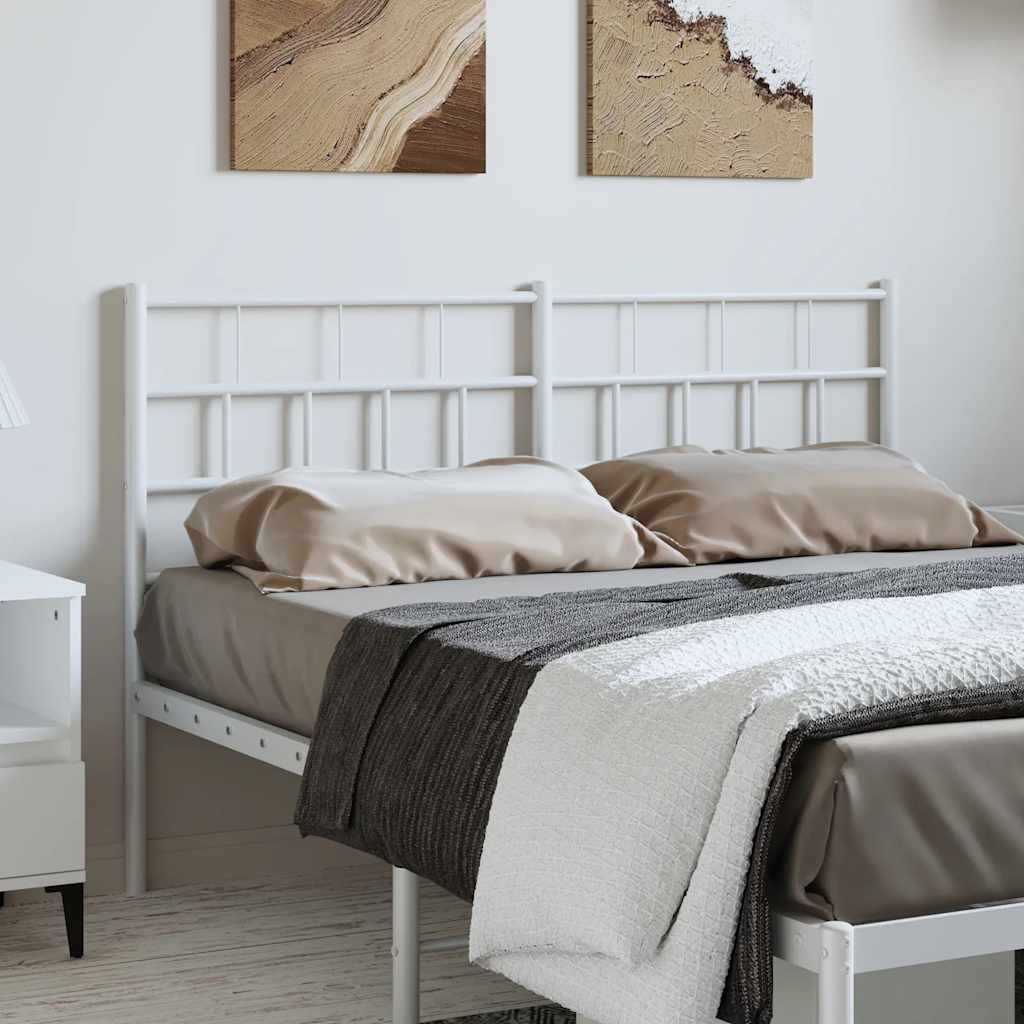 Tête de Lit en Métal Noir Industriel 160 Cm-Blanc-1-135 cm-La-Fabrique-Industrielle