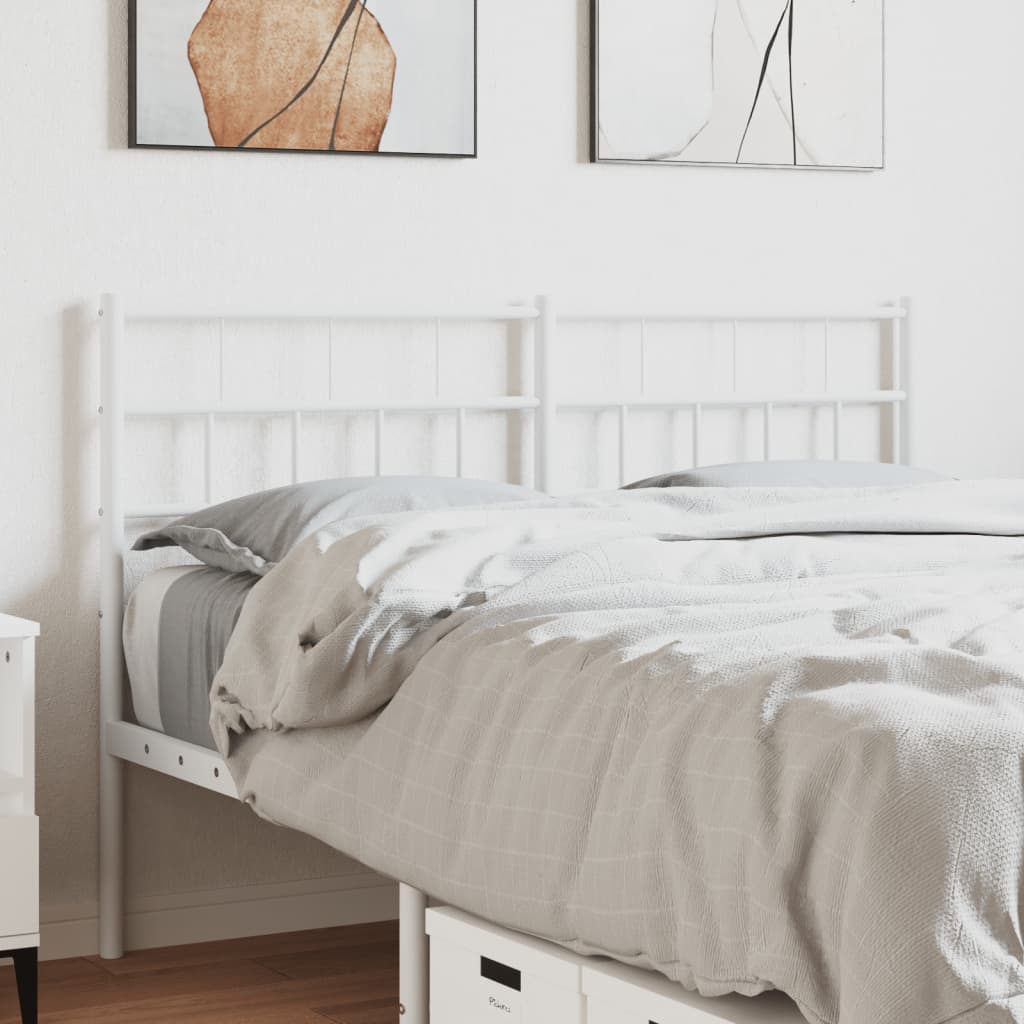 Tête de Lit en Métal Noir Industriel 160 Cm-Blanc-1-140 cm-La-Fabrique-Industrielle