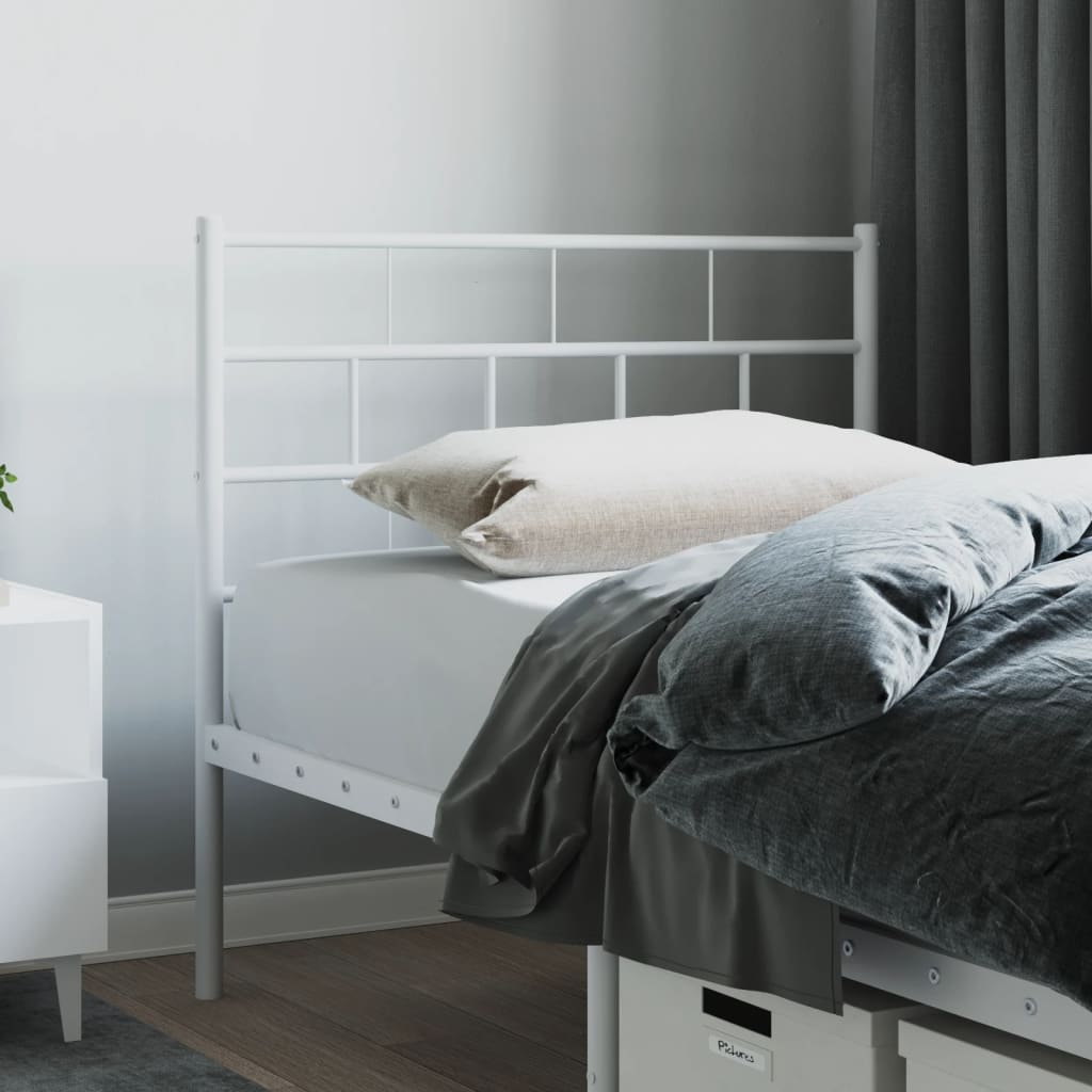 Tête de Lit en Métal Noir Industriel 160 Cm-Blanc-1-90 cm-La-Fabrique-Industrielle