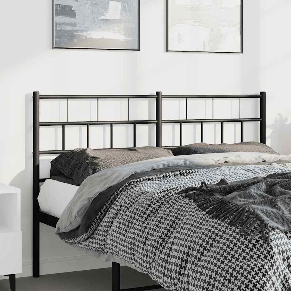 Tête de Lit en Métal Noir Industriel 160 Cm-Noir-1-135 cm-La-Fabrique-Industrielle