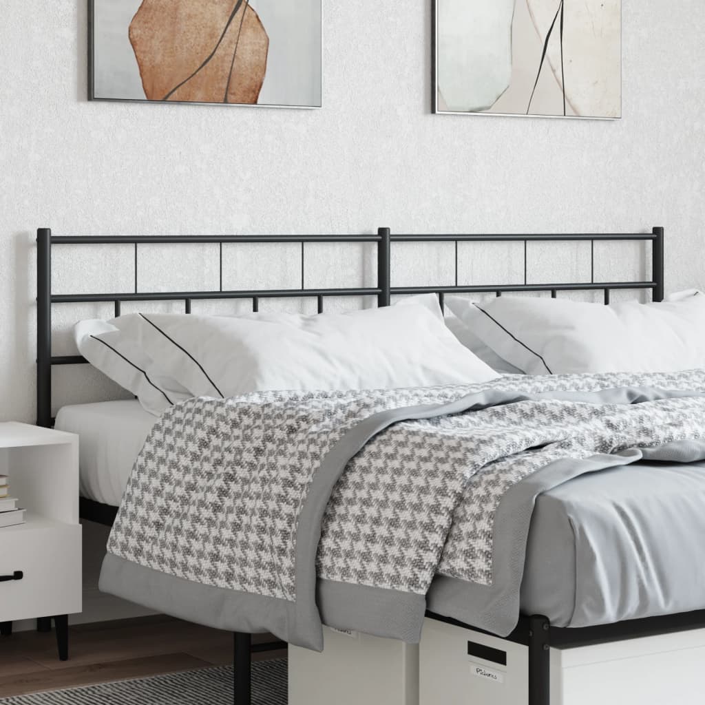 Tête de Lit en Métal Noir Industriel 160 Cm-Noir-1-160 cm-La-Fabrique-Industrielle