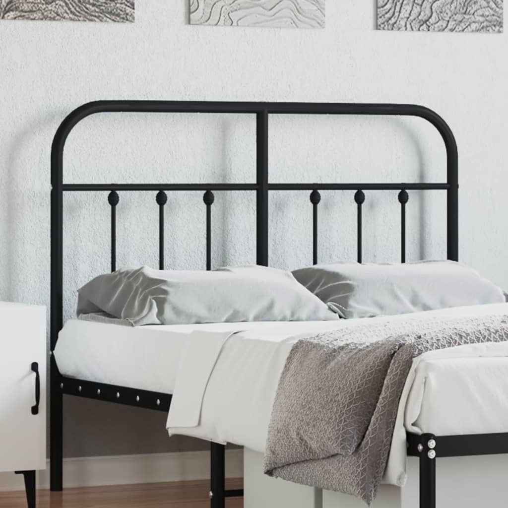 Tête de Lit en Métal Noir Industriel-Noir-1-120 cm-La-Fabrique-Industrielle