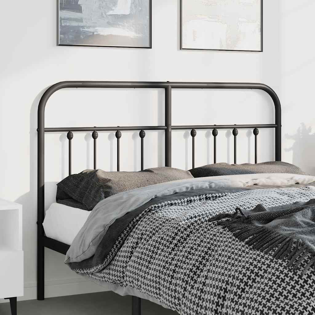 Tête de Lit en Métal Noir Industriel-Noir-1-150 cm-La-Fabrique-Industrielle