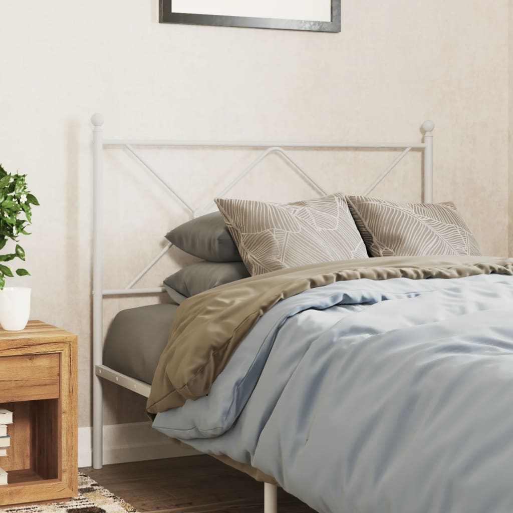 Tête de Lit en Métal Noir pour Meuble Industriel-Blanc-1-100 cm-La-Fabrique-Industrielle