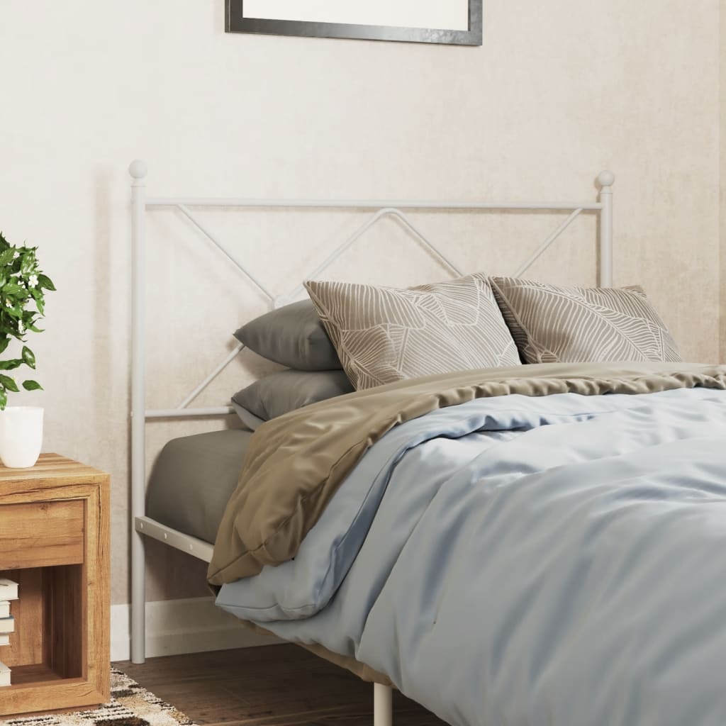 Tête de Lit en Métal Noir pour Meuble Industriel-Blanc-1-107 cm-La-Fabrique-Industrielle