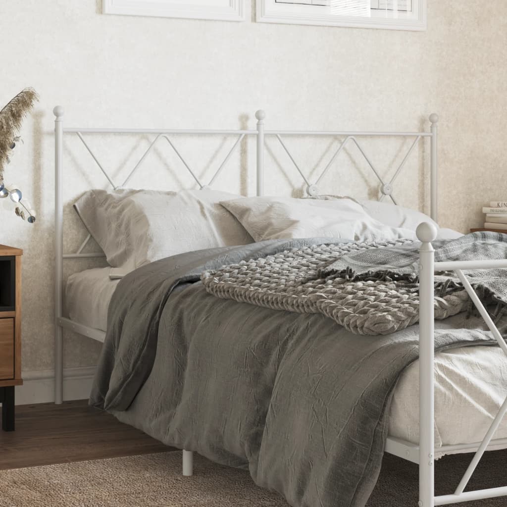 Tête de Lit en Métal Noir pour Meuble Industriel-Blanc-1-137 cm-La-Fabrique-Industrielle