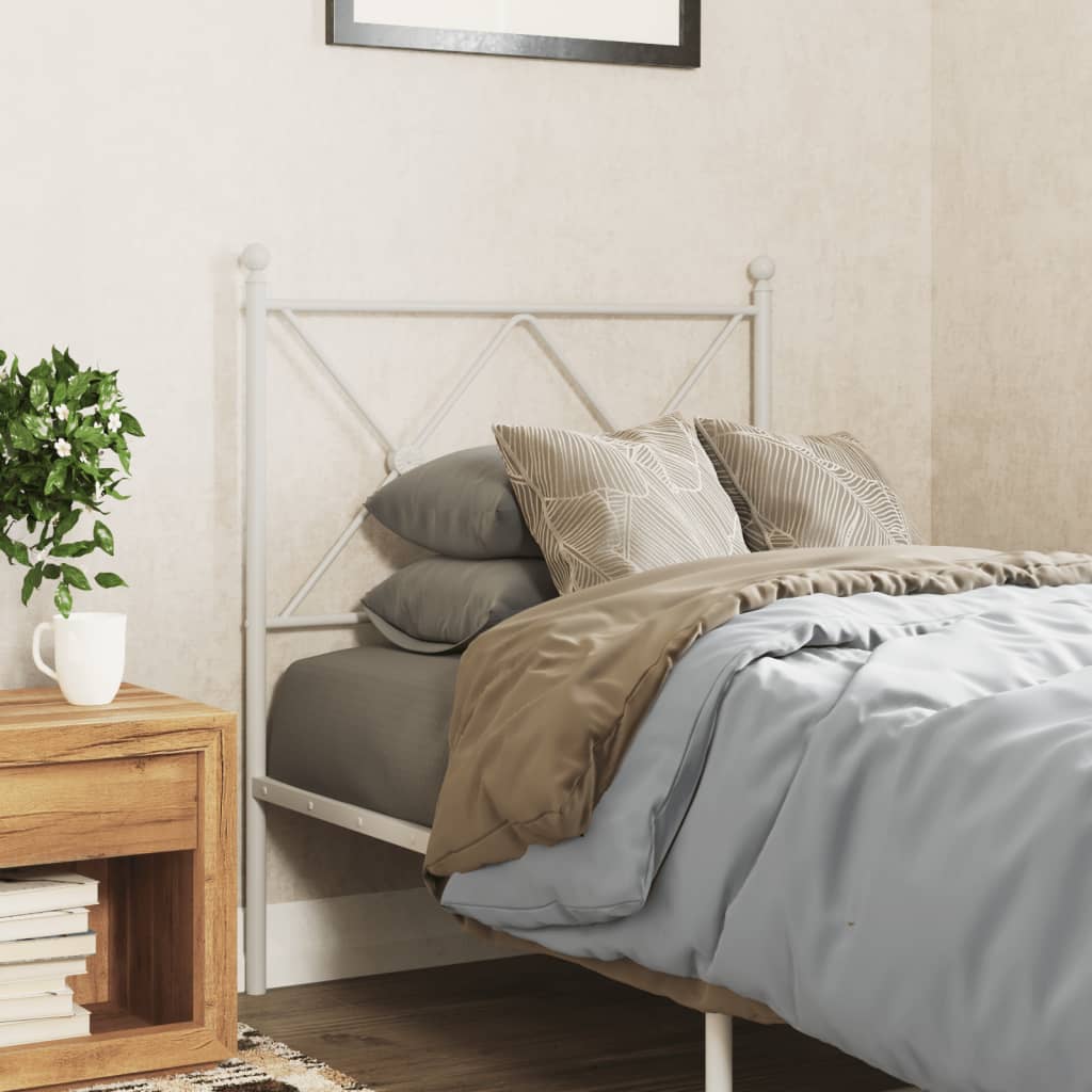 Tête de Lit en Métal Noir pour Meuble Industriel-Blanc-1-80 cm-La-Fabrique-Industrielle