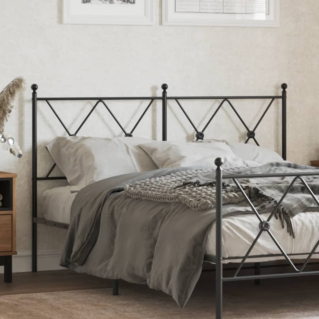 Tête de Lit en Métal Noir pour Meuble Industriel-Noir-1-137 cm-La-Fabrique-Industrielle