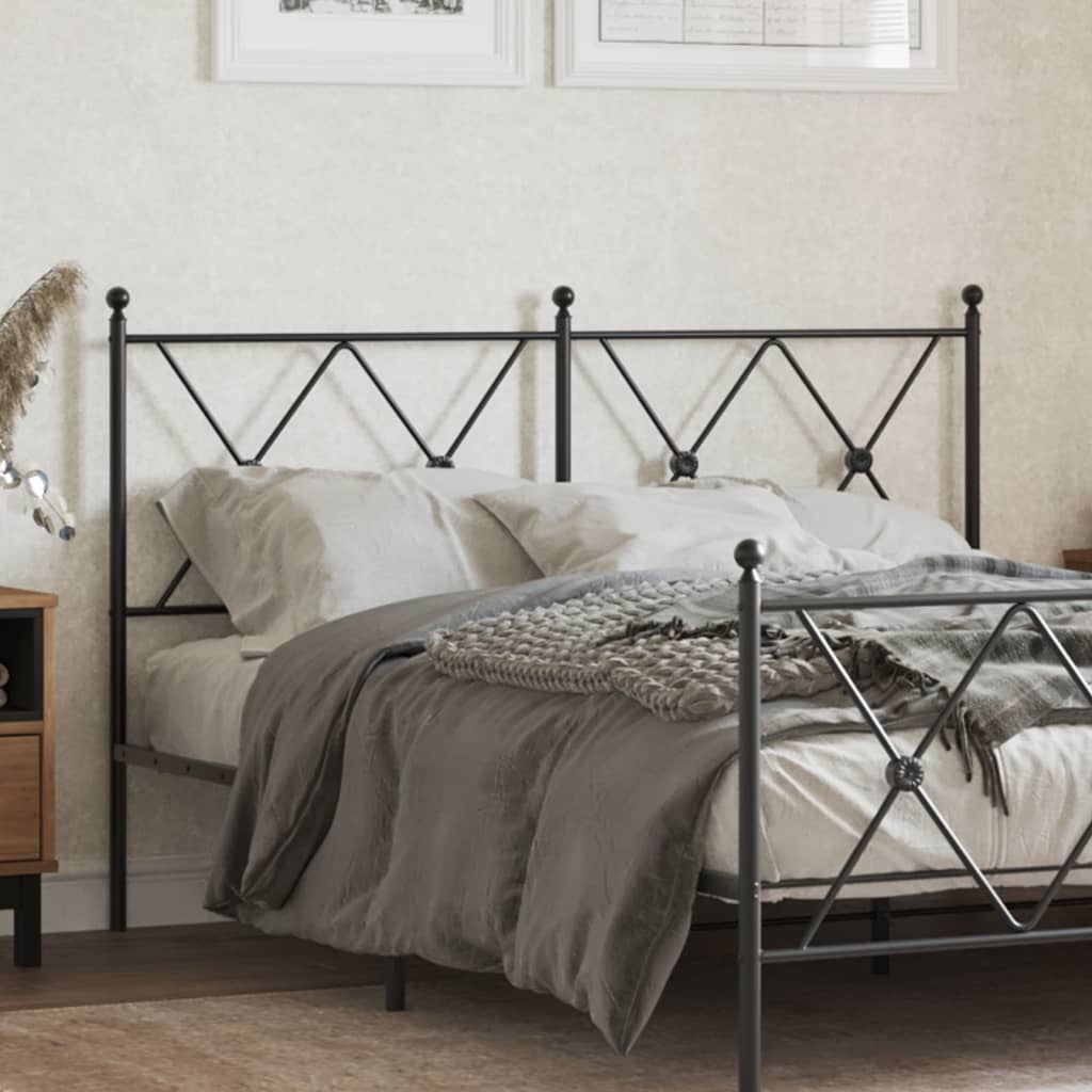 Tête de Lit en Métal Noir pour Meuble Industriel-Noir-1-140 cm-La-Fabrique-Industrielle