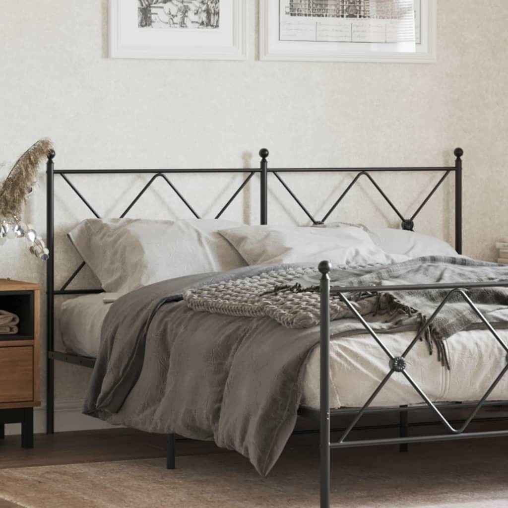 Tête de Lit en Métal Noir pour Meuble Industriel-Noir-1-160 cm-La-Fabrique-Industrielle