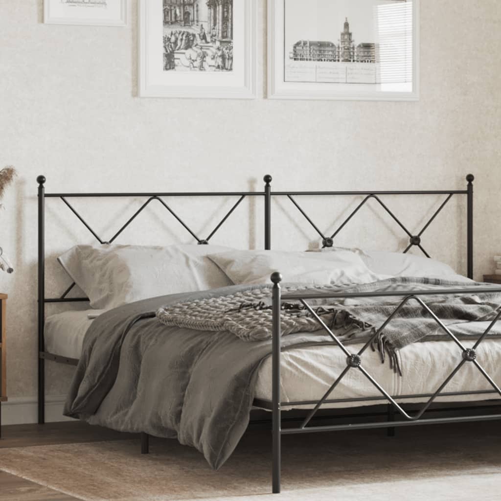 Tête de Lit en Métal Noir pour Meuble Industriel-Noir-1-180 cm-La-Fabrique-Industrielle