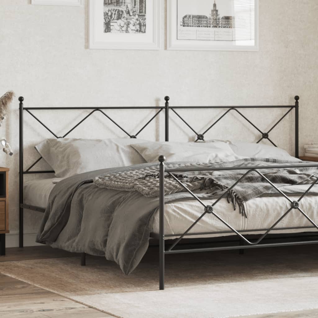 Tête de Lit en Métal Noir pour Meuble Industriel-Noir-1-193 cm-La-Fabrique-Industrielle
