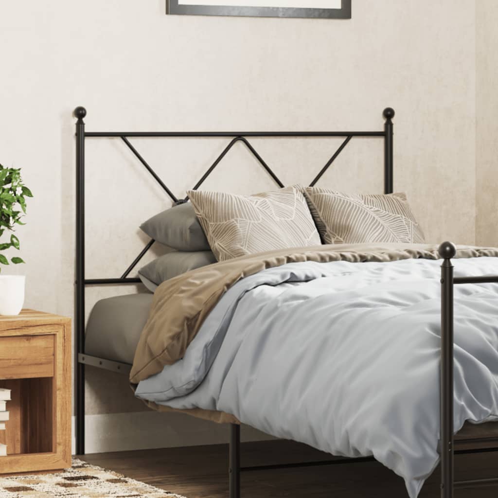 Tête de Lit en Métal Noir pour Meuble Industriel-Noir-1-90 cm-La-Fabrique-Industrielle