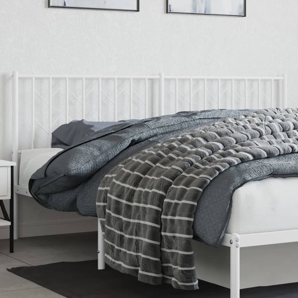 Tête de Lit en Métal au Style Industriel 140 Cm-Blanc-1-180 cm-La-Fabrique-Industrielle