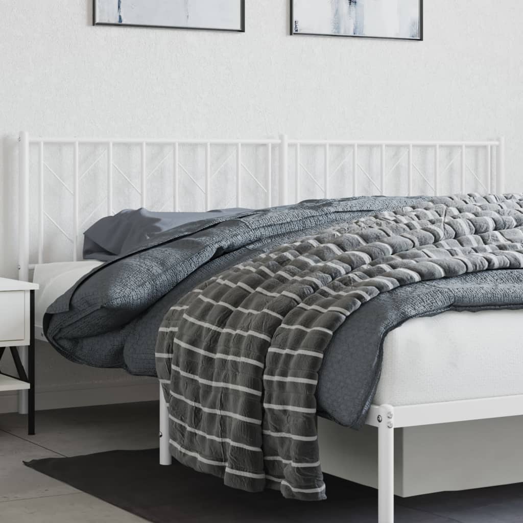 Tête de Lit en Métal au Style Industriel 140 Cm-Blanc-1-193 cm-La-Fabrique-Industrielle