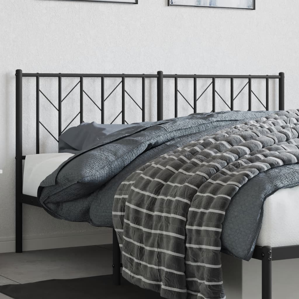 Tête de Lit en Métal au Style Industriel 140 Cm-Noir-1-160 cm-La-Fabrique-Industrielle