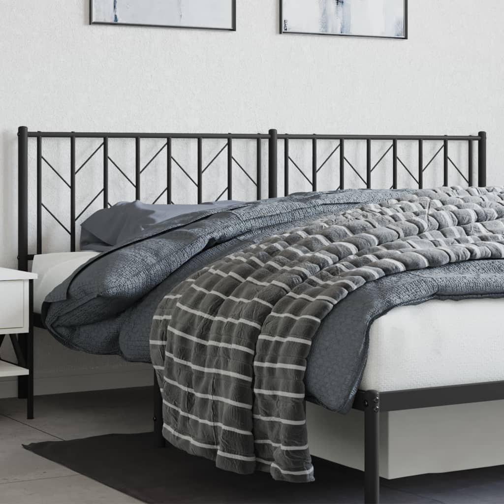 Tête de Lit en Métal au Style Industriel 140 Cm-Noir-1-193 cm-La-Fabrique-Industrielle
