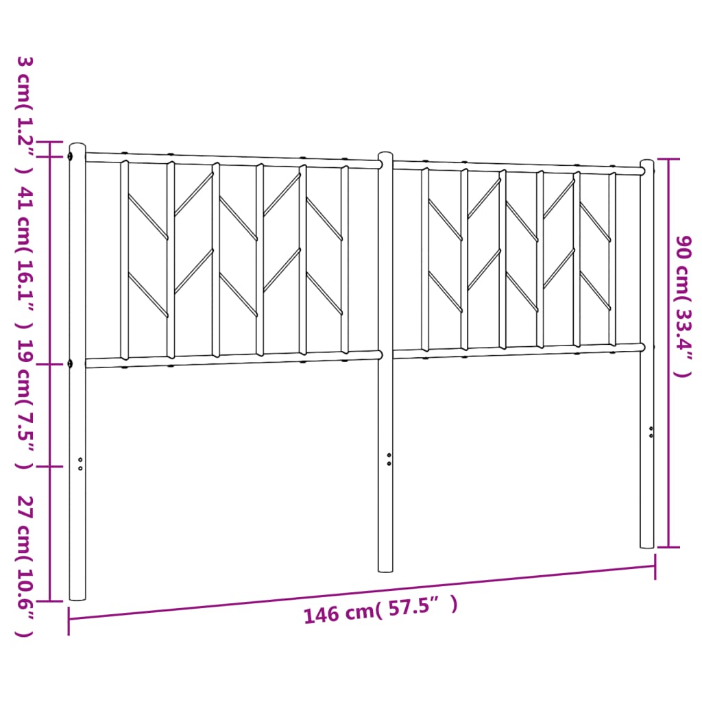 Tête de Lit en Métal au Style Industriel 140 Cm-La-Fabrique-Industrielle