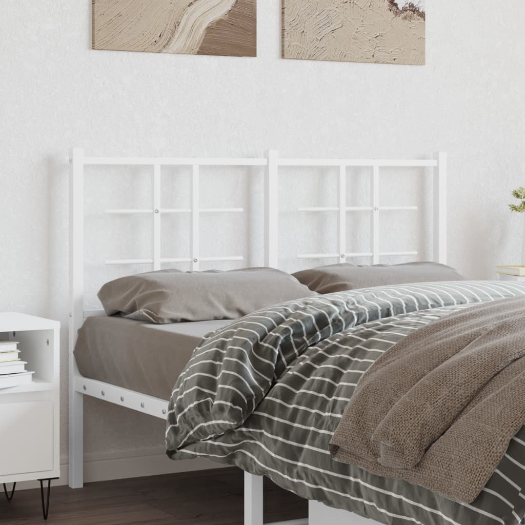 Tête de Lit en Métal au Style Industriel-Blanc-1-120 cm-La-Fabrique-Industrielle