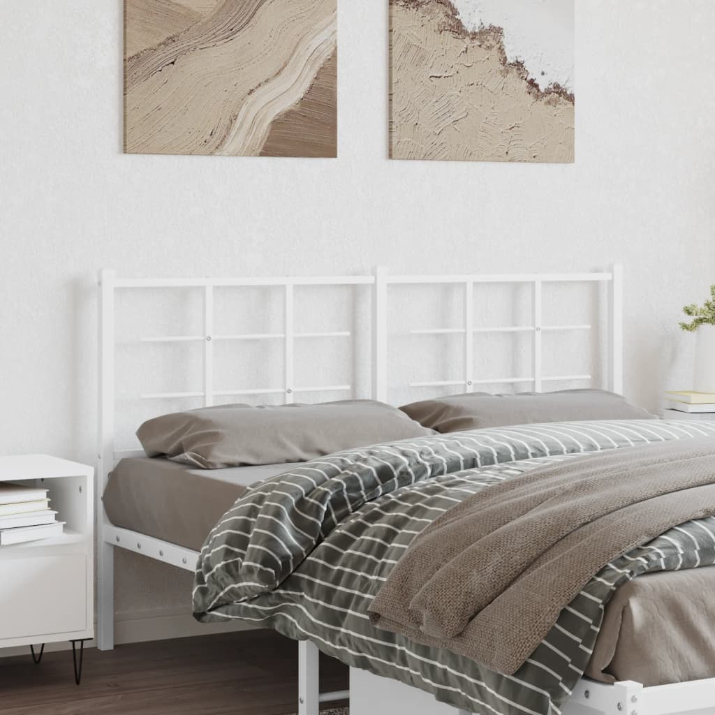 Tête de Lit en Métal au Style Industriel-Blanc-1-160 cm-La-Fabrique-Industrielle