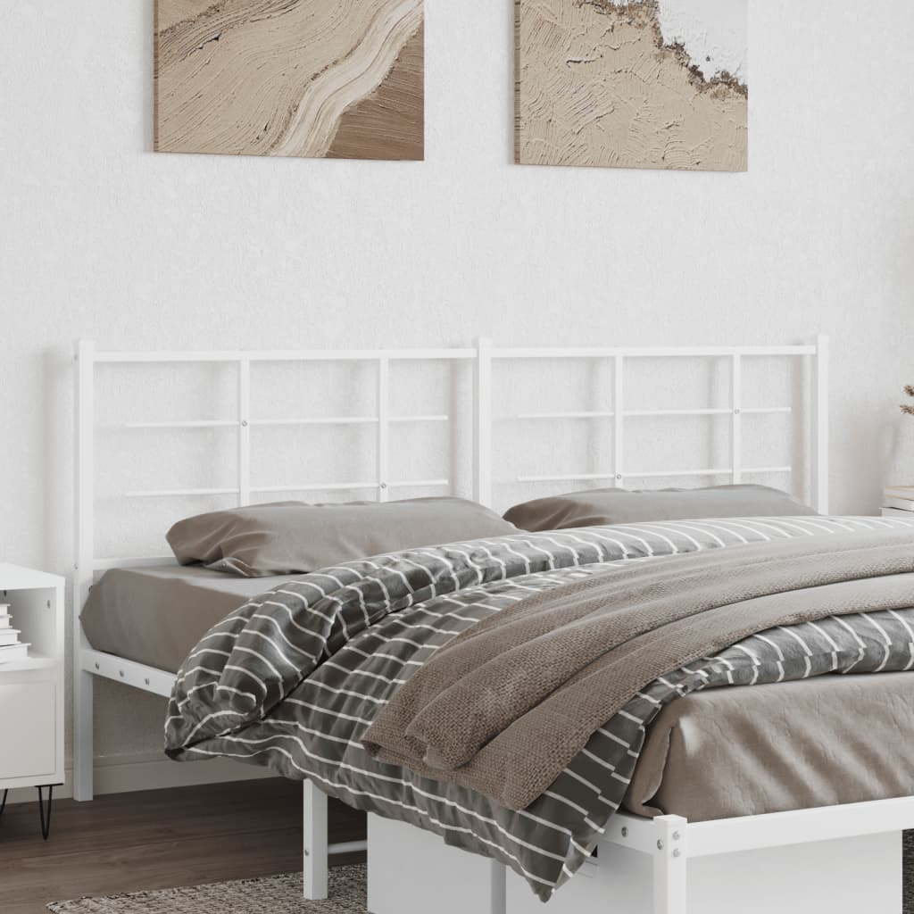Tête de Lit en Métal au Style Industriel-Blanc-1-180 cm-La-Fabrique-Industrielle